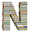 BOOKS letter N design