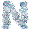 Letter N in Bubbles type design