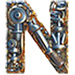 Mechanix type letter N