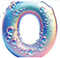 Letter O in Bubbles type design