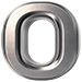 Metal type letter O