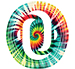 Tie-Dye type letter O