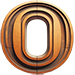 Wood type letter O