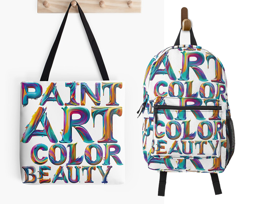 Paint Words Bags