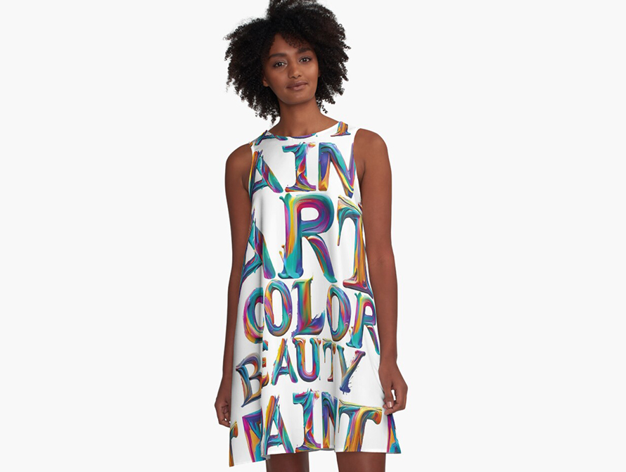 Paint Words Dress