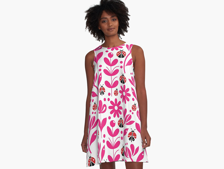 Ladybug A-Line Dress