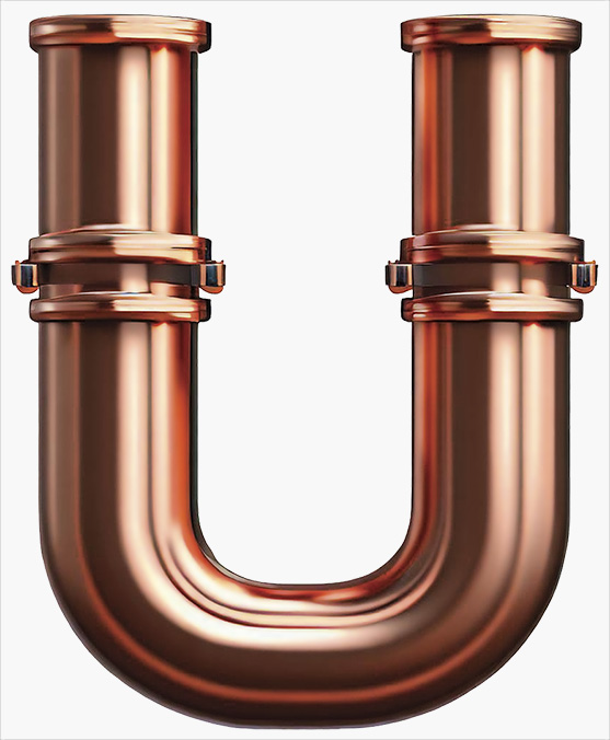 PIPES LETTER U