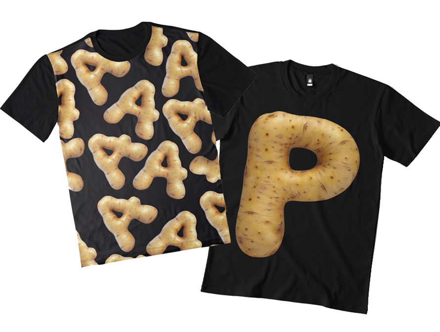 Potato Letter T-Shirts