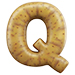 Potato type letter Q