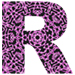 Kaleidoscope type letter R
