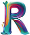 Paint type letter R