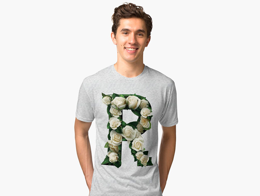 Roses letter t-shirt