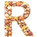 Shells type letter R