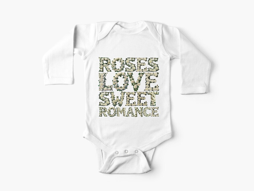 Roseswords baby onsie