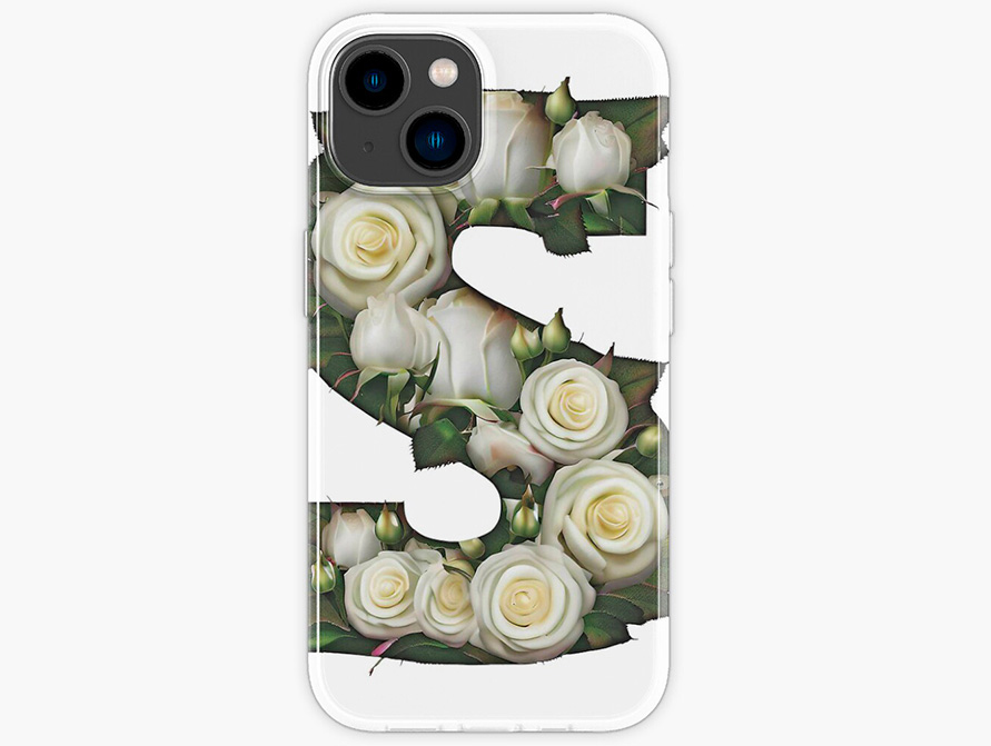 Roses letter phone case