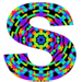 Kaleidoscope type letter S