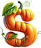 Pumpkins type letter S