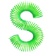 Springy type letter S