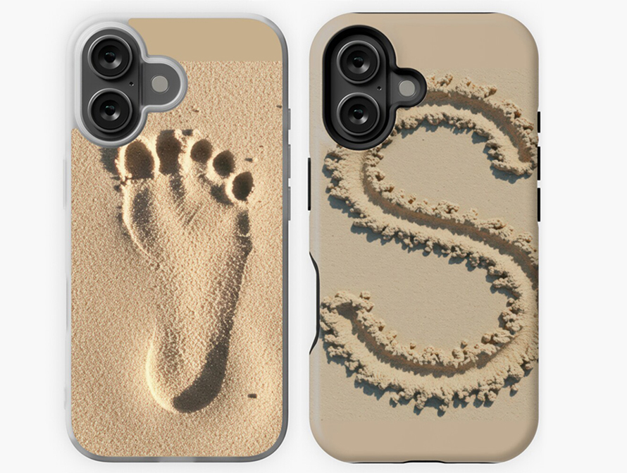 Sand cell phone case