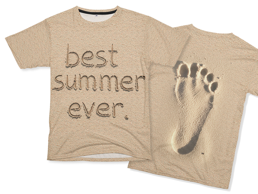 Sand all-over print t-shirt