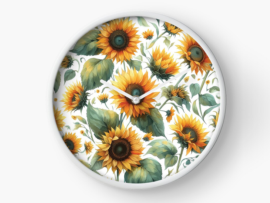 Sunflower Clock