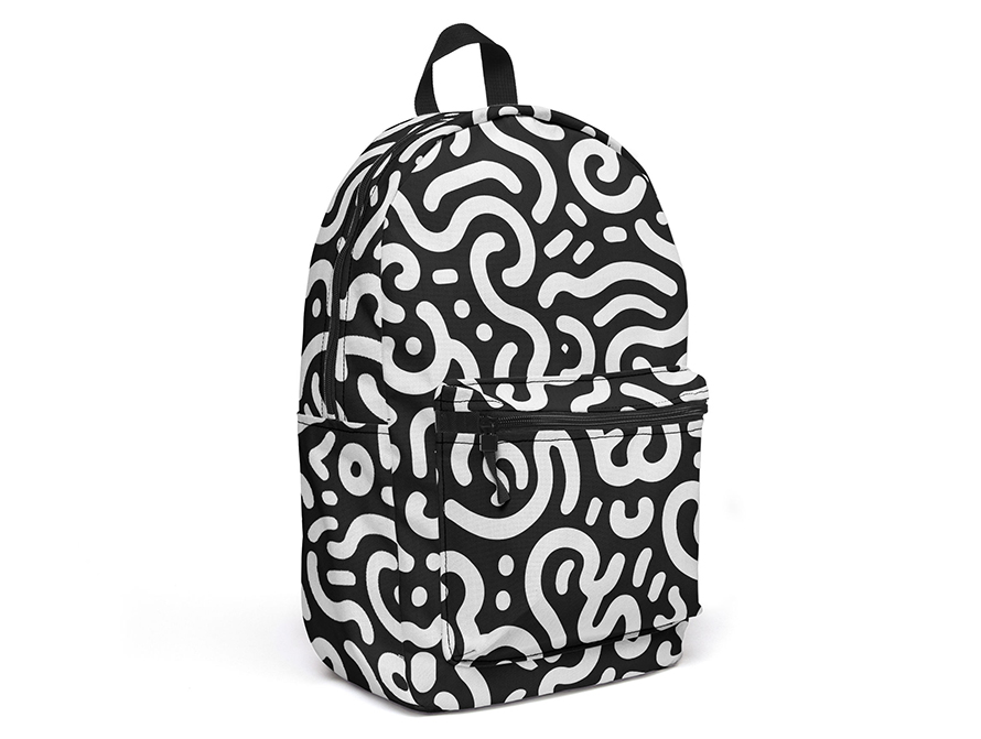 Squiggle letter backpack