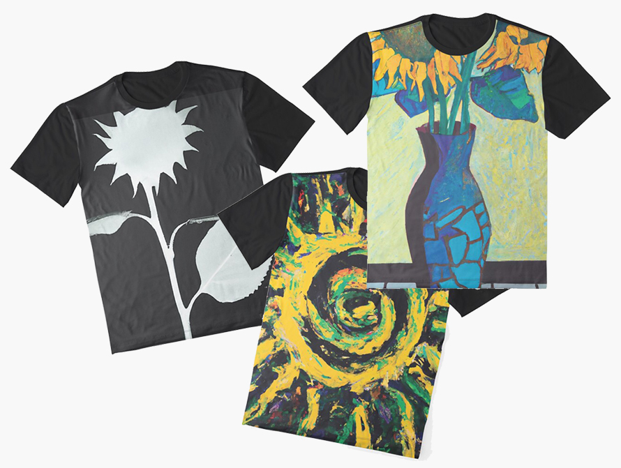 Sunflower Art T-Shirts