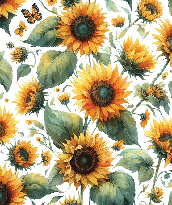 SUNFLOWER ALLOVER PATTERN