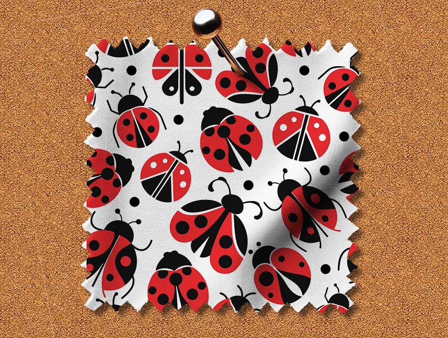 Red Ladybug Design Swatch