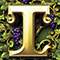 Ornate type letter T