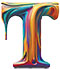 Paint type letter T