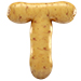 Potato type letter T