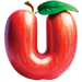 Apple type letter U