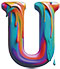 Paint type letter U