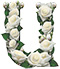 Roses type letter U