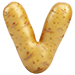 Potato type letter V