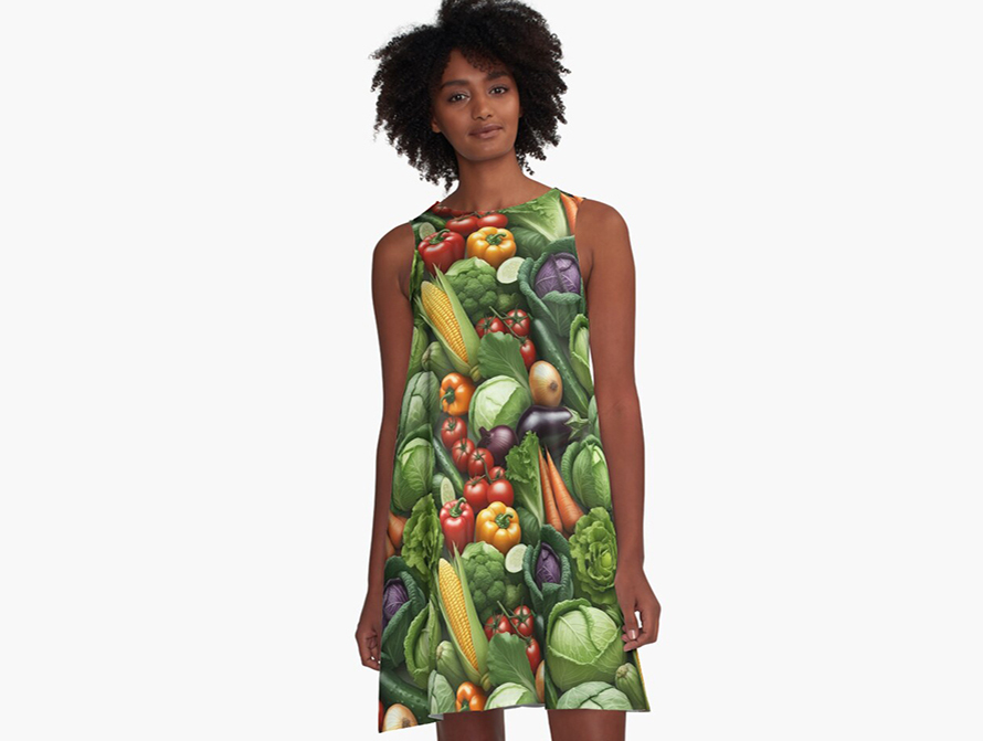 Veg A-Line Dress