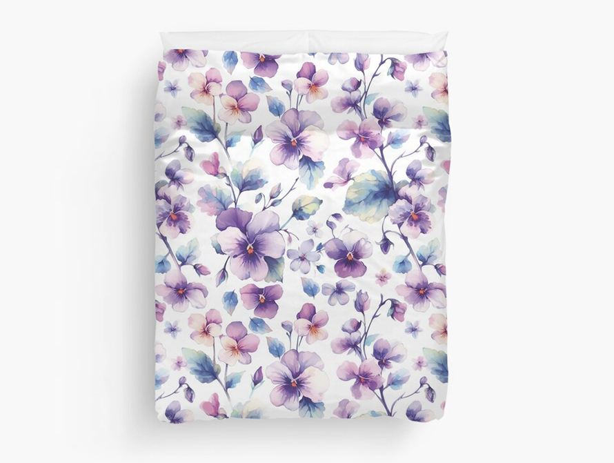 Violets Duvet Cover