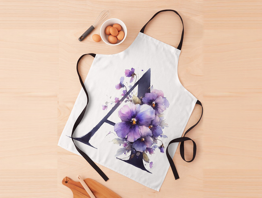 Violets Apron