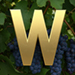 Vineyard type letter W