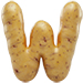 Potato type letter W