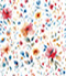 Watercolor floral pattern