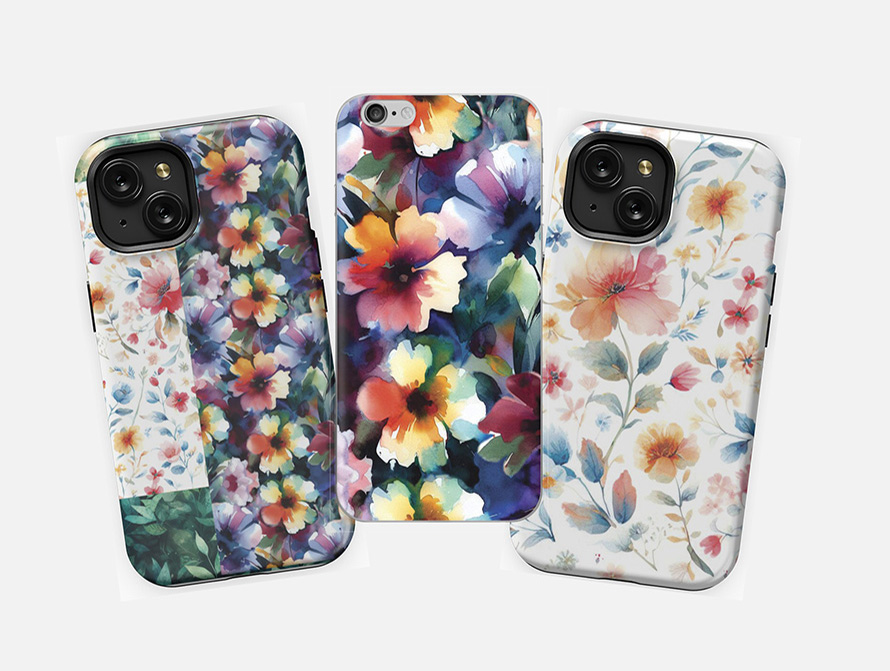 Watercolor phone cases