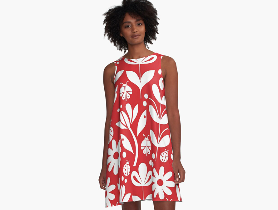 Ladybug A-Line Dress