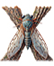 Cicada letter X