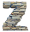 BOOKS letter Z design