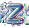 Letter Z in Bubbles type design