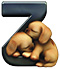 Puppies type letter Z