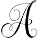 Script letter A