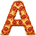 Pizza type letter A